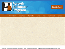 Tablet Screenshot of forsythbackpackprogram.org